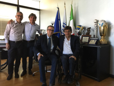 Luca Pancalli ha incontrato questa mattina il presidente FIBa Carlo Beninati